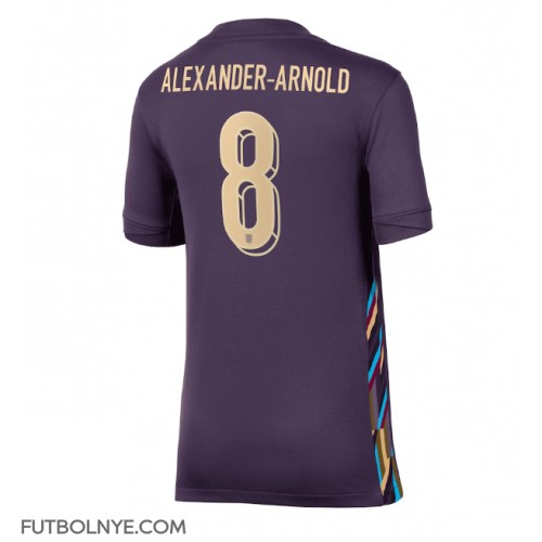 Camiseta Inglaterra Alexander-Arnold #8 Visitante Equipación para mujer Eurocopa 2024 manga corta